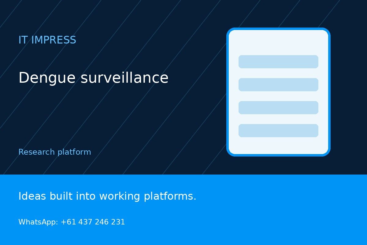 Dengue surveillance promotional illustration
