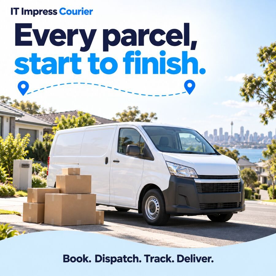IT Impress Courier promotional illustration